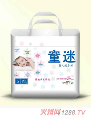 童迷婴儿纸尿裤L码小包（36片）