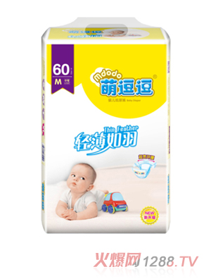 萌逗逗轻薄如羽纸尿裤M60