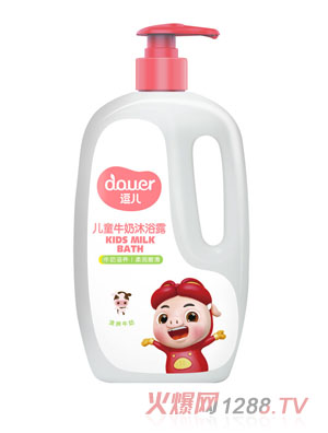 逗儿儿童牛奶沐浴露1L