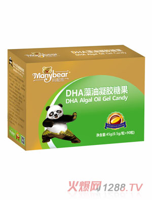妈妮熊低糖型DHA藻油凝胶糖果（QS）