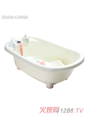 青蛙嘟迪儿童智能感温浴盆粉白