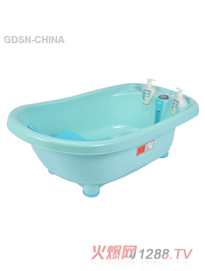 青蛙嘟迪儿童智能感温浴盆绿色
