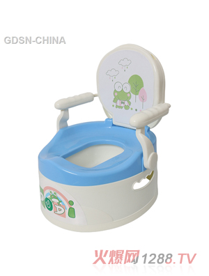 青蛙嘟迪ABS舒适座便器蓝色