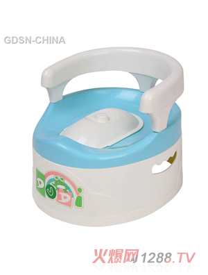青蛙嘟迪安全靠背座便器蓝色