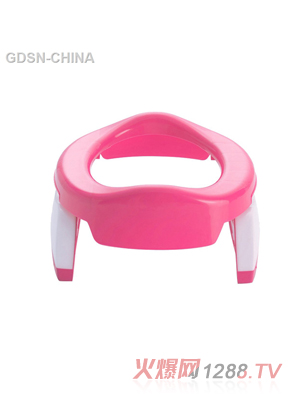 青蛙嘟迪两用折叠座便器粉色