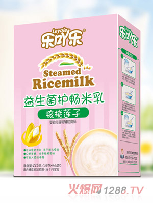 乐吖乐益生菌护畅米乳核桃莲子盒装