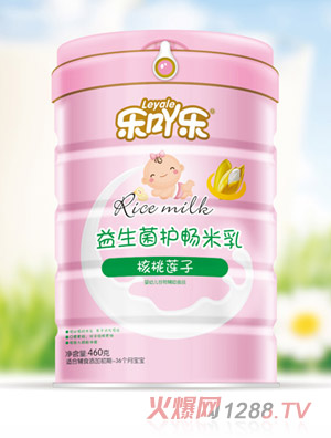 乐吖乐益生菌护畅米乳核桃莲子罐装