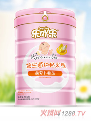 乐吖乐益生菌护畅米乳胡萝卜番茄罐装