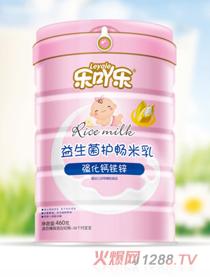 乐吖乐益生菌护畅米乳强化钙铁锌罐装
