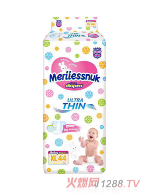 Merriesnuk欧氏纸尿裤XL码44片