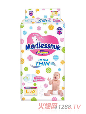 Merriesnuk欧氏纸尿裤L码52片