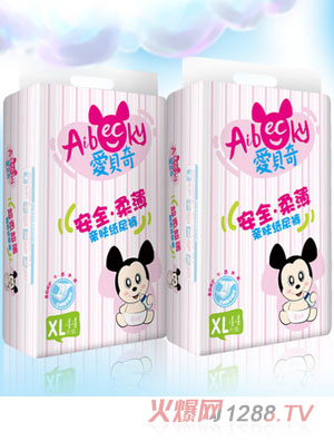爱贝奇亲肤纸尿裤XL码