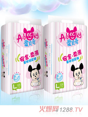 爱贝奇亲肤纸尿裤L码