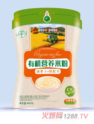 嘉盈贝有机营养米粉-胡萝卜+钙配方