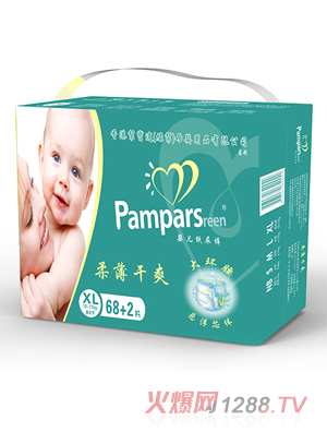 超能阿布柔薄干爽婴儿纸尿裤XL68+2