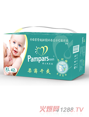 超能阿布柔薄干爽婴儿纸尿裤XL42
