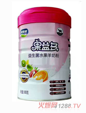 向阳湖果益多益生菌水果羊奶粉