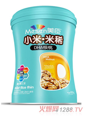 美臣DHA核桃小米米稀腰听