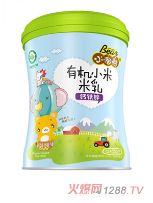 小淘熊有机小米米乳-钙铁锌桶装