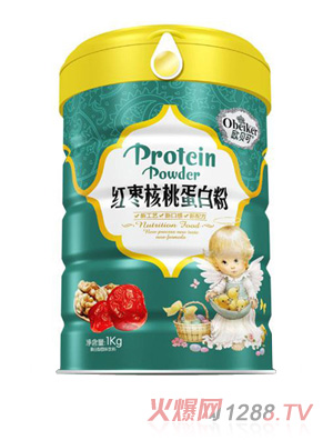 欧贝可红枣核桃蛋白粉
