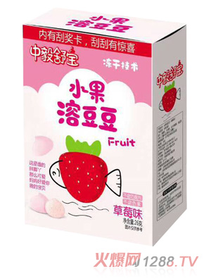 中毅舒宝水果溶豆豆-草莓味