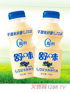 舒味蓝莓味乳酸菌饮品338ml