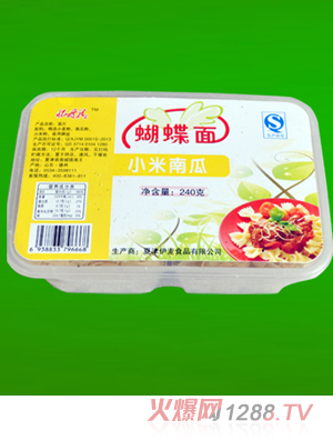 忆母情小米南瓜蝴蝶面240克
