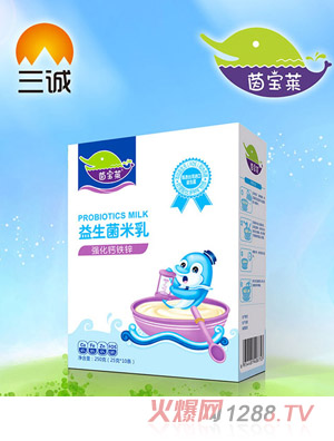 茵宝莱强化钙铁锌益生菌米乳盒装