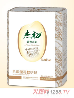 杰初乳酸菌葛根护畅营养米乳盒装