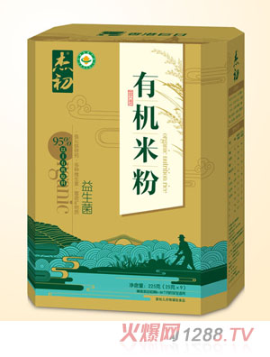 杰初益生菌有机米粉盒装