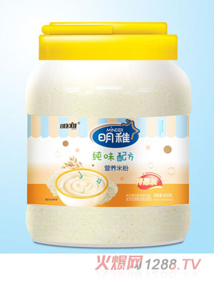 明稚纯味配方营养米粉