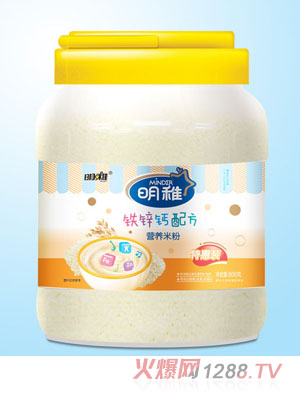 明稚铁锌钙配方营养米粉