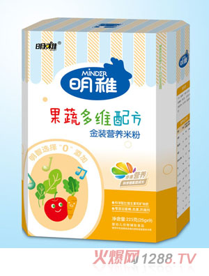 明稚金装营养米粉-果蔬多维配方