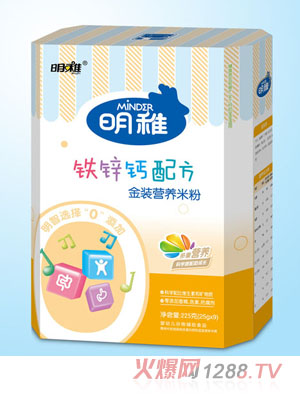 明稚金装营养米粉-铁锌钙配方