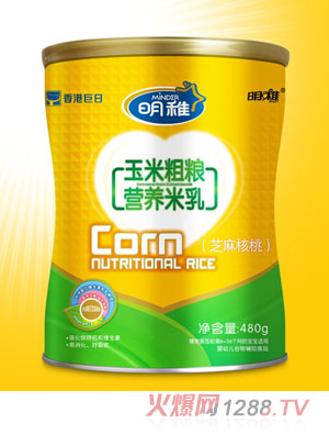 明稚玉米粗粮营养米乳-芝麻核桃