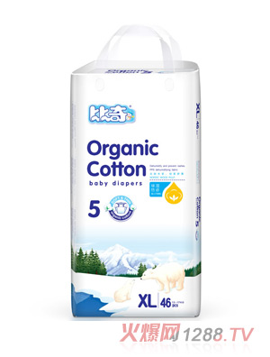 比奇北欧有机棉婴儿纸尿裤XL46