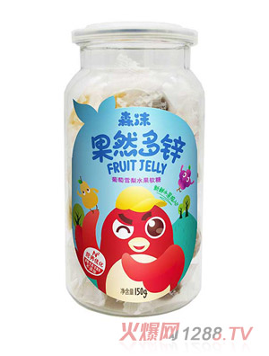 森沫果然多锌葡萄雪梨水果软糖