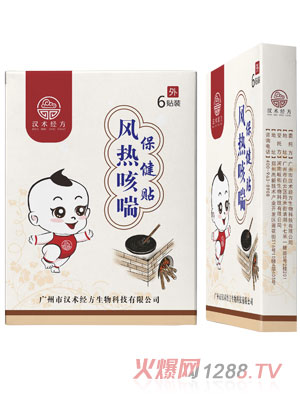 汉术经方风热咳喘保健贴