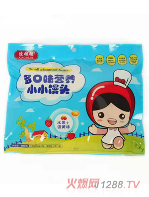晓姐姐多口味营养小小馒头-水果+蛋黄味