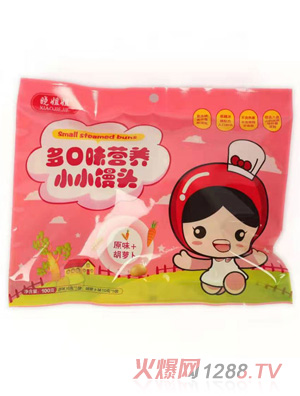 晓姐姐多口味营养小小馒头-原味+胡萝卜