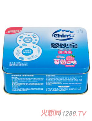 千手益生元清清宝草莓味铁盒