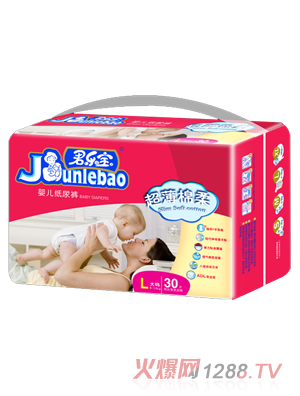 君乐宝超薄棉柔婴儿纸尿裤L
