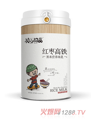 粮心初品红枣高铁黑米营养米乳