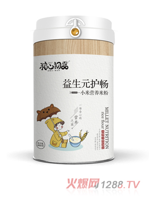 粮心初品益生元护畅小米营养米粉
