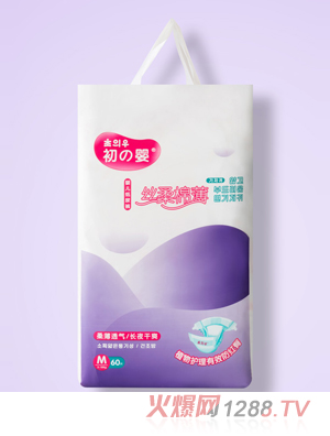初之婴丝柔棉薄婴儿纸尿裤M60