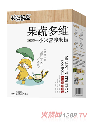 粮心初品果蔬多维小米营养米粉 盒装