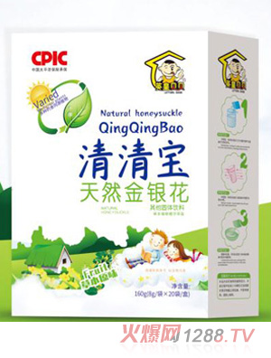 英皇贝贝天然金银花清清宝盒装