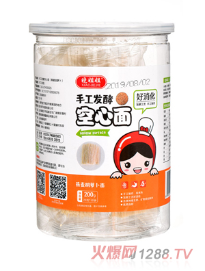 晓姐姐手工发酵燕麦胡萝卜空心面