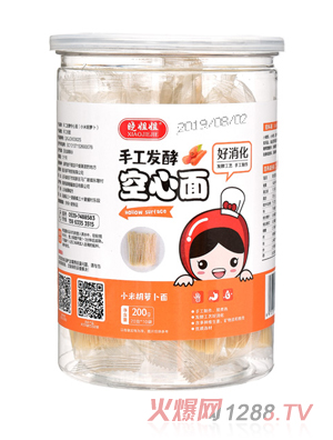 晓姐姐手工发酵小米胡萝卜空心面