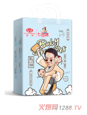 七色猪热惠双热风系纸尿裤